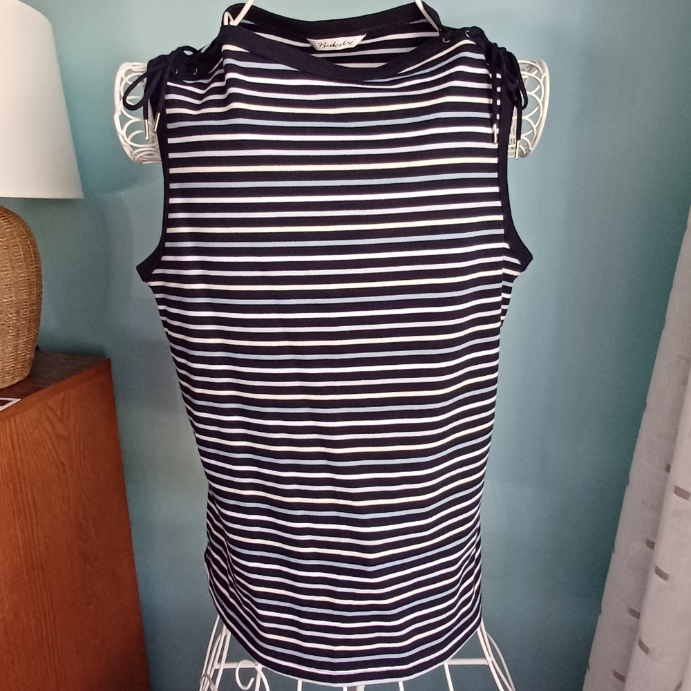 EUC Vintage Berkertex Striped Sleeveless Top - Women's Size 16